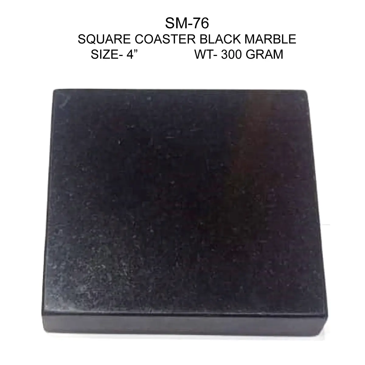 BLACK MARBLE SQUARE COASTER